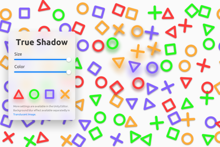 many realtime UI shadows at the same time